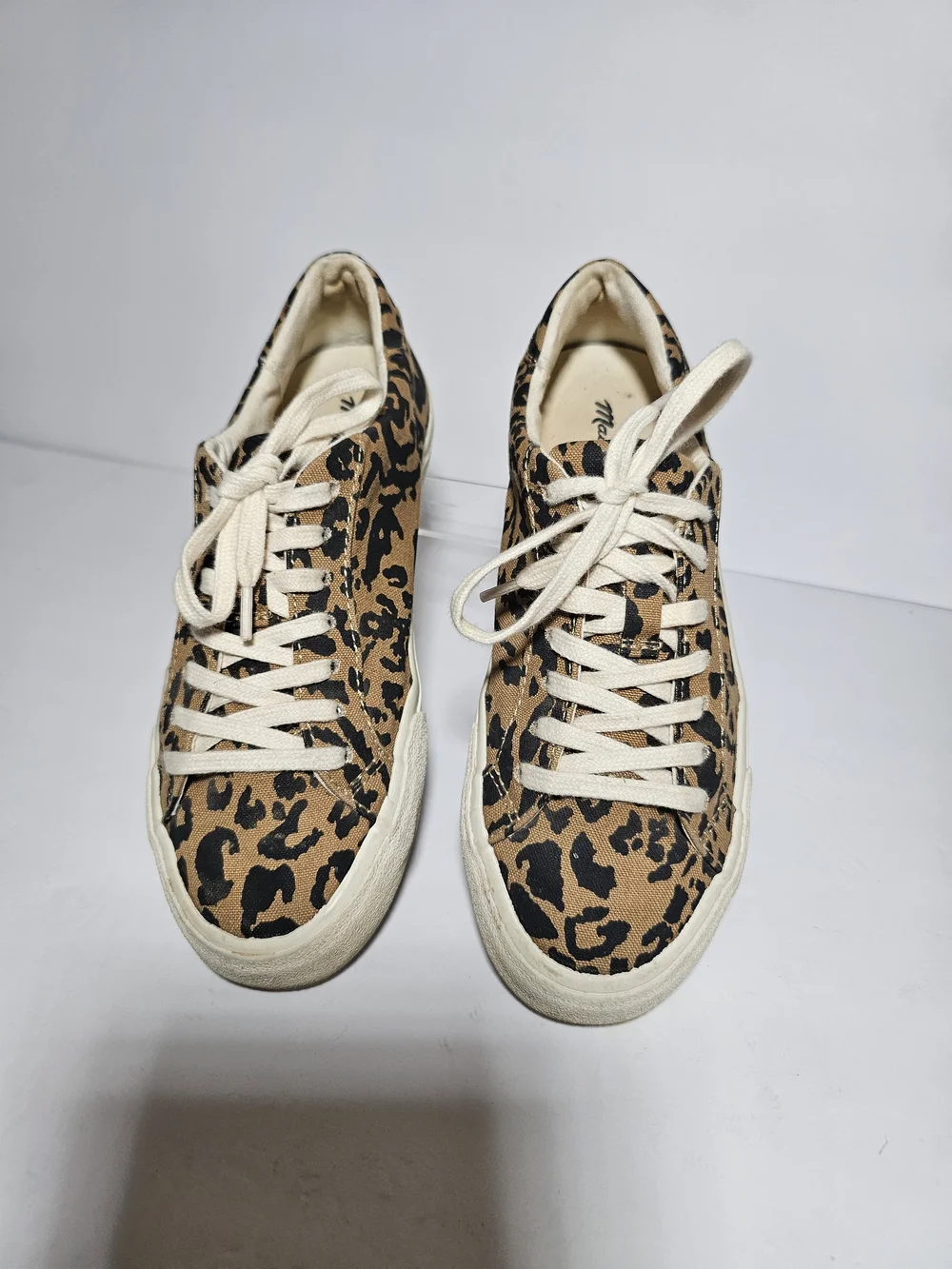 Madewell Women's Leopard Print Canvas Sneakers - Tan/Black